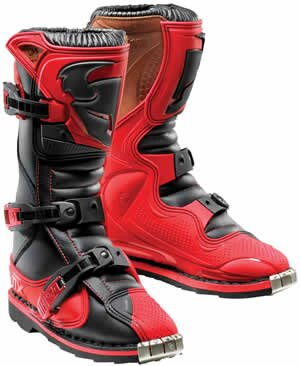 Thor Youth Quadrant Red / Black Boots 
