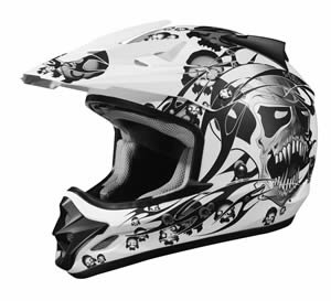 White Skull Helmet