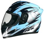 AFX FX 30 Helmet Ice Blue Multi Helmet