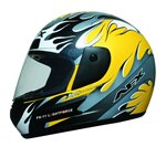 AFX FX 11 Yellow Multi Helmet