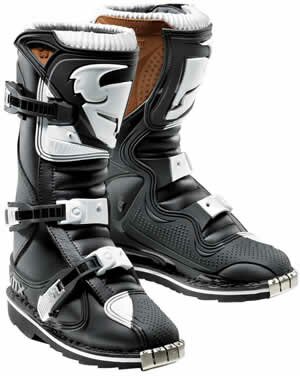 Thor Youth Quadrant Black / White Boots 