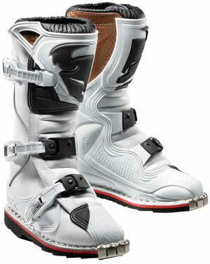 Thor Youth Quadrant White / Black Boots 