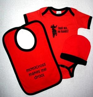 Motocross Baby Gift Set