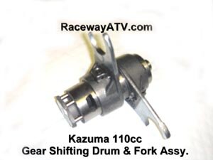 Kazuma 110 Gear Shifting Drum & Fork Assembly