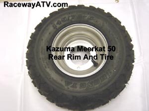 Kazuma / Meerkat 50 Rear Tire and Rim