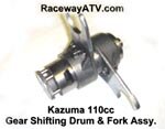 Kazuma 110 Gear Shifting Drum & Fork Assembly